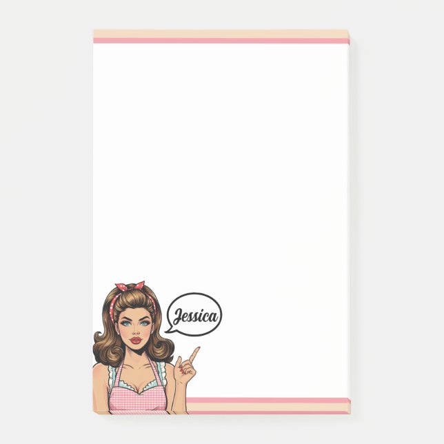 Retro Pinup_ Not Wrong Post-it Notes (Front)