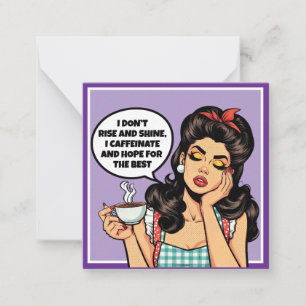 Retro Pinup_ Rise and Shine Card