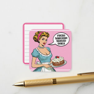 Retro Pinup_ Served Daily Enclosure Card