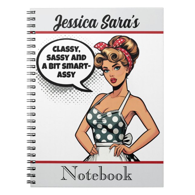 Retro Pinup_ Smart Assy Notebook (Front)