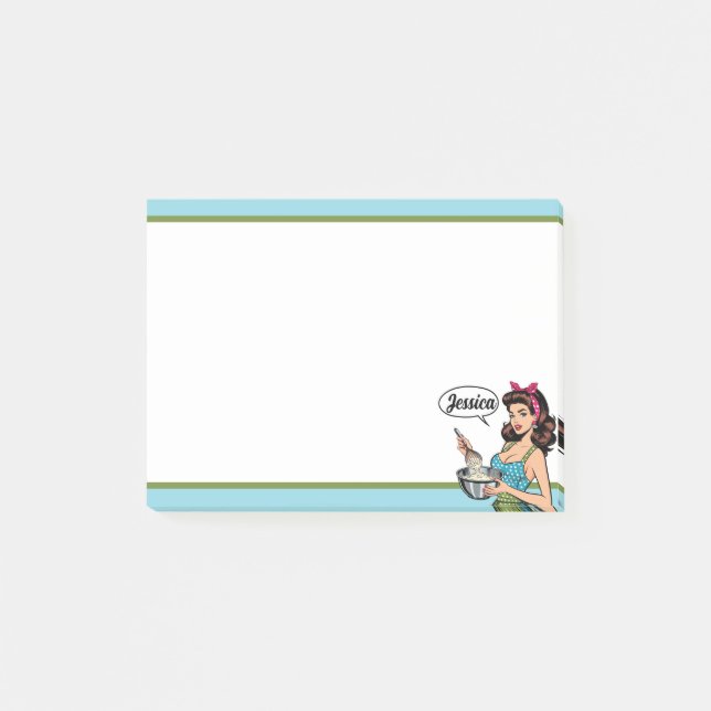 Retro Pinup_ With Kindness Post-it Notes (Front)