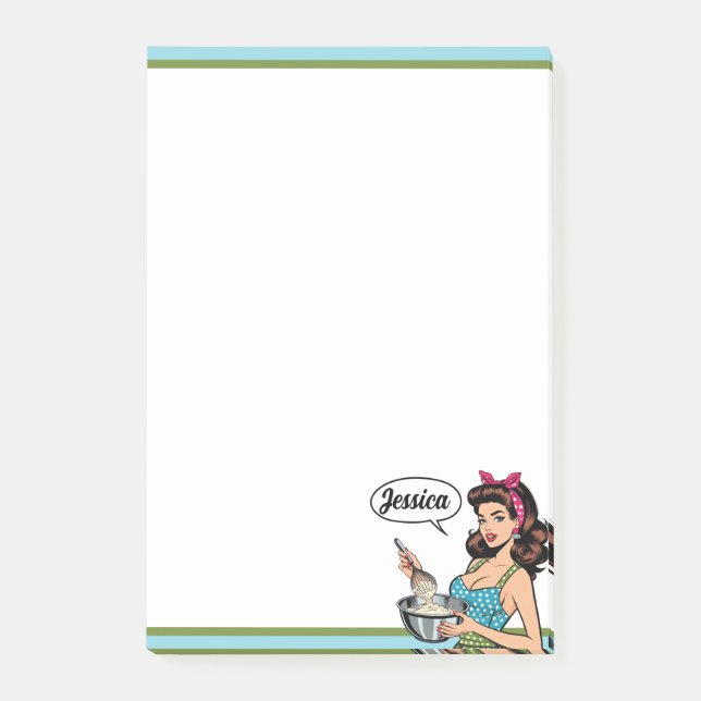 Retro Pinup_ With Kindness Post-it Notes (Front)