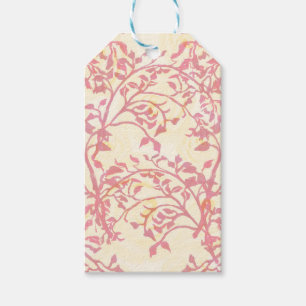 Retro piped frosting rose and foliage gift tag