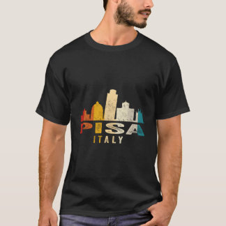 Retro Pisa Skyline Vintage Italy Souvenir T-Shirt