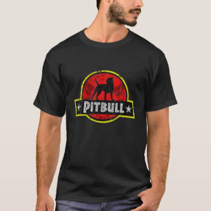 Retro Pitbull Dad Vintage Dog Father Mother Pet Do T-Shirt