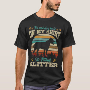 Retro-Pitbull Old Sunset Vintage-Dog T-Shirt