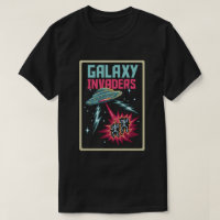 Retro Pixel Art Neon Pink and Teal Galaxy Invaders
