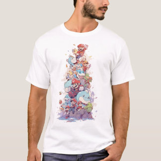 Retro Pixel Hero Family T-Shirt