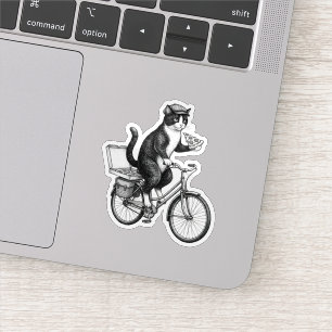 Retro Pizza Delivery Cat 