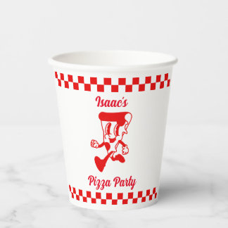 Retro Pizza Party Paper Cup
