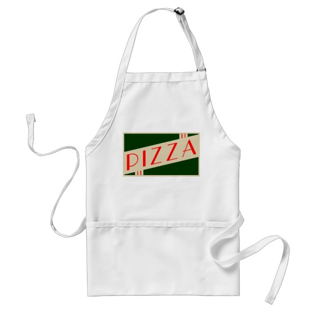 retro pizza standard apron (Front)