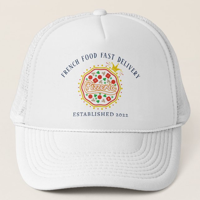 Retro Pizza Trucker Cap (Front)