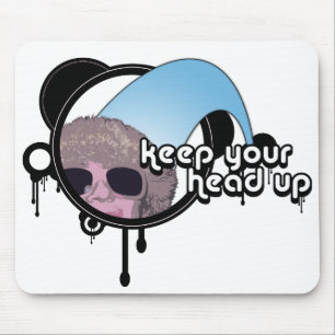 retro pj : keep your head up mouse mat