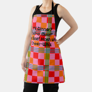 Retro Plaid  Apron