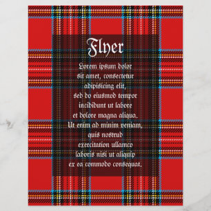 Retro Plaid Flyer