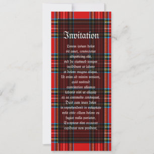 Retro Plaid Invitation