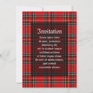 Retro Plaid Invitation
