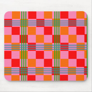 Retro Plaid  Mouse Mat
