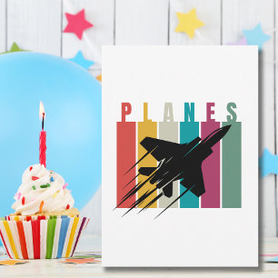 Retro Planes Jet Aeroplane Flying,Aviation Birthda