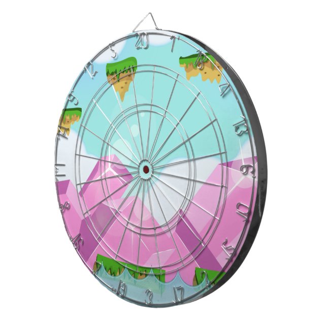 Retro Platform Game Dartboard (Front Right)