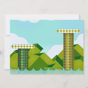 Retro Platform Game Invitation