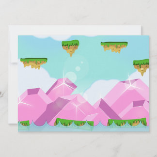 Retro Platform Game Invitation