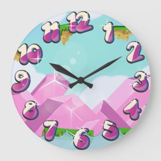 Retro Platform Game Large Clock