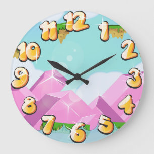 Retro Platform Game Large Clock