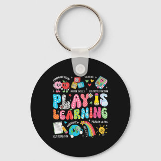 Retro Play Is Learning Kindergarten Teacher Team W Key Ring