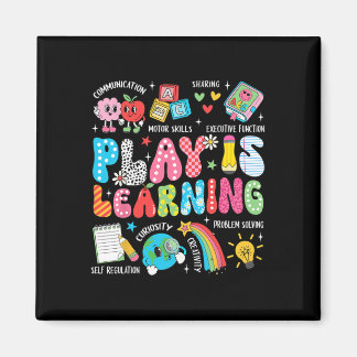 Retro Play Is Learning Kindergarten Teacher Team W Magnet