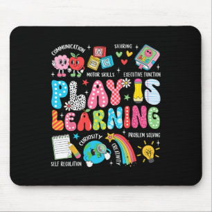Retro Play Is Learning Kindergarten Teacher Team W Mouse Mat