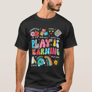 Retro Play Is Learning Kindergarten Teacher Team W T-Shirt