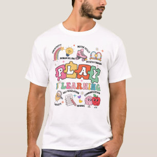 Retro Play Is Learning Kindergarten Teacher Team W T-Shirt