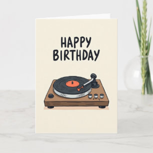 Retro Player Birthday Card