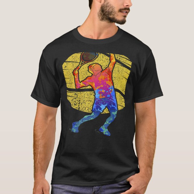 Retro Player Professional Trainer Tennis 2 T-Shirt (Front)
