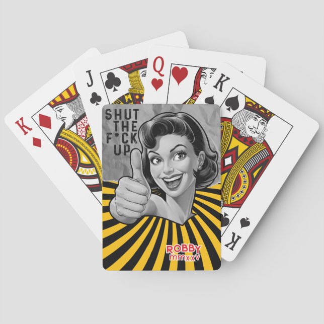 Retro Playing Cards Divorce Gift (Back)