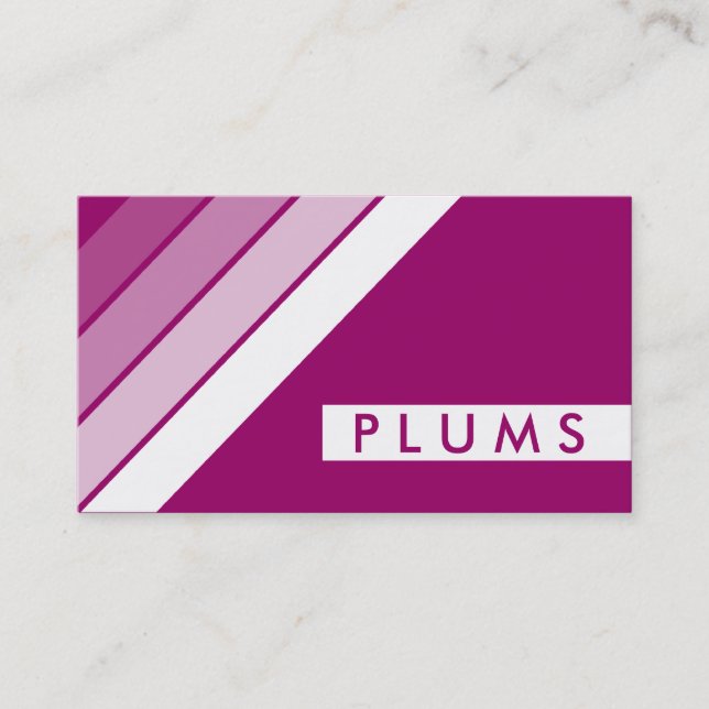 retro PLUMS Business Card (Front)