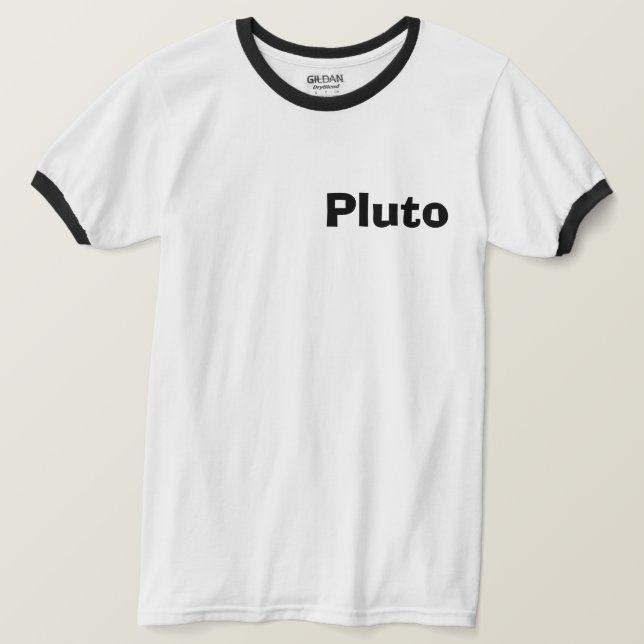 Retro Pluto "Never Forget"  T-Shirt (Design Front)
