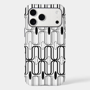 Retro Pod Black And White Abstract Mod Art Design