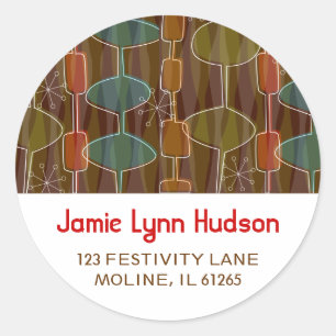 Retro Pods Address Labels