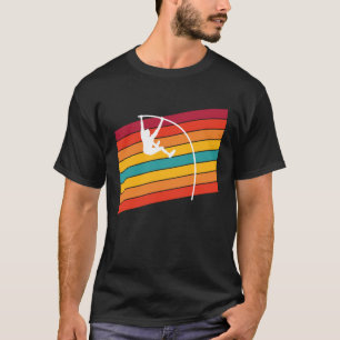 Retro Pole Vault Spikes Track And Field Equipment T-Shirt