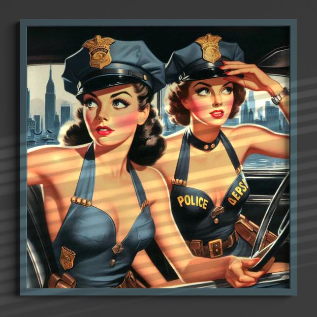 Retro Police Girls Poster (Creator Uploaded)