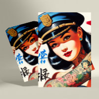 Retro Police Woman