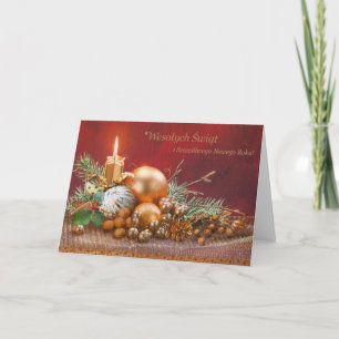 Retro Polish Christmas and New Year Card