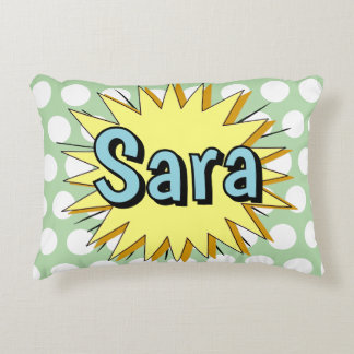 Retro polka dot fifties style decorative cushion