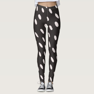 Retro Polka Dot Leggings - High-Waisted and Stylis