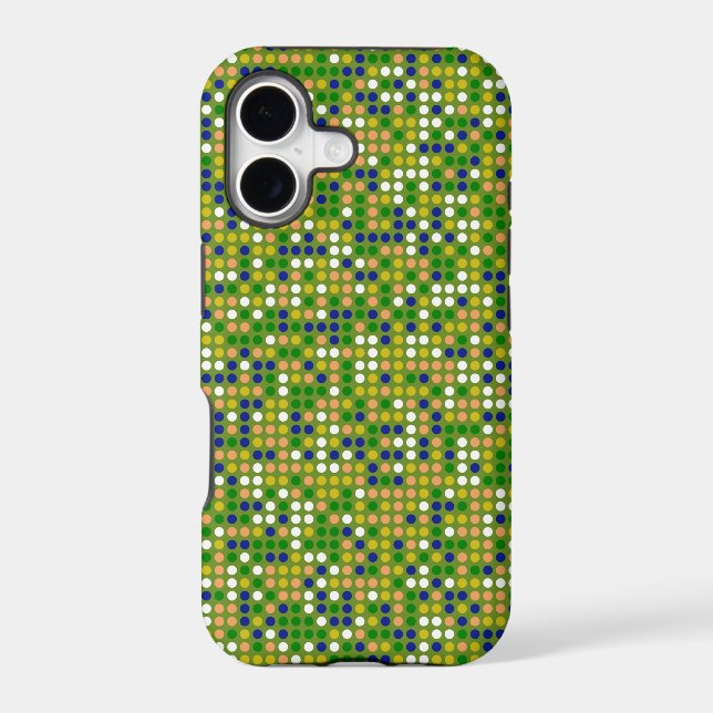 Retro Polka Dot Mosaic Pattern #2 (Back)