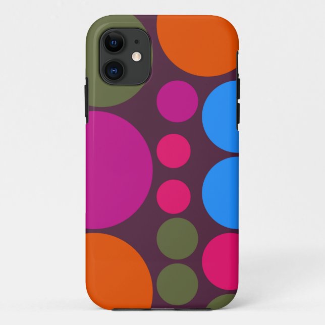 Retro Polka Dot Mosaic Pattern #5 Case-Mate iPhone Case (Back)