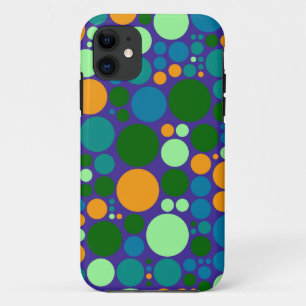 Retro Polka Dot Mosaic Pattern #6 iPhone 11 Case