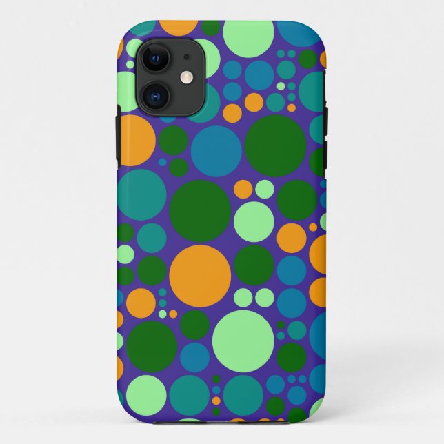 Retro Polka Dot Mosaic Pattern #6 Case-Mate iPhone Case (Back)